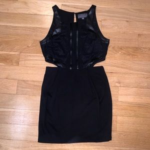 Black cut out dress